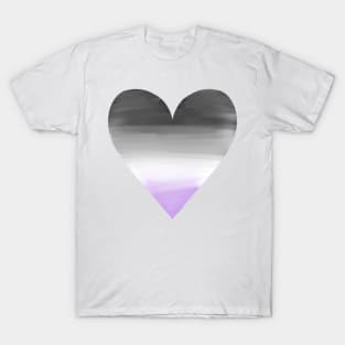 Asexual Pride Heart T-Shirt